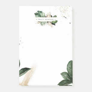 Bloco De Notas Verde Estival Glamouroso Personalizado