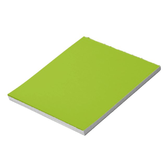 Bloco De Notas verde maçã (cor sólida)  (Invertido)