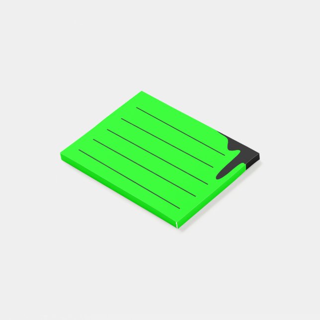 Bloco De Notas Verde neon (Inclinado)