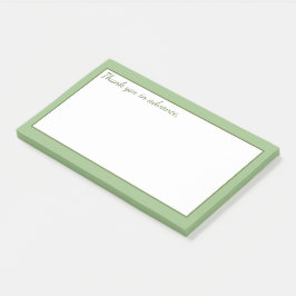 Bloco De Notas Verde Pastel macio