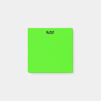 Bloco De Notas Verde vibrante