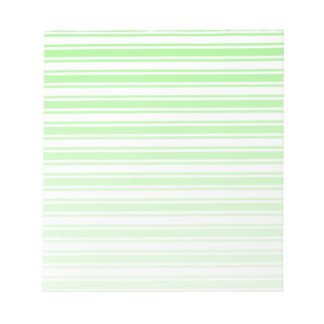 Bloco De Notas Verdes limões e faixas brancas de doces (Frente)