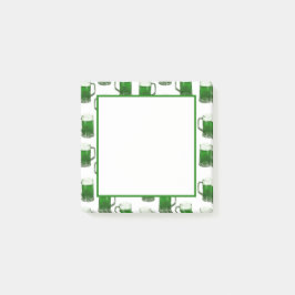 Bloco De Notas Verdes - Notas Brancas