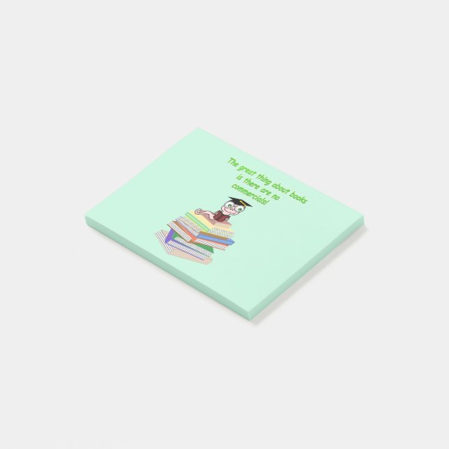 Bloco De Notas Verme de Livro (Inclinado)