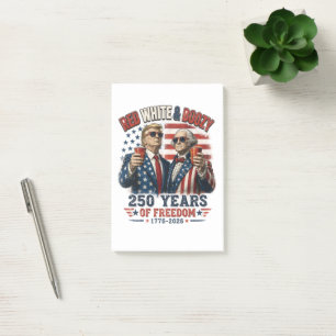 Bloco De Notas Vermelho Branco Embriagado Trump George Washington