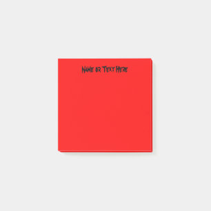 Bloco De Notas Vermelho vibrante