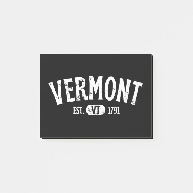 Bloco De Notas Vermont Retro Vintage VT (Frente)