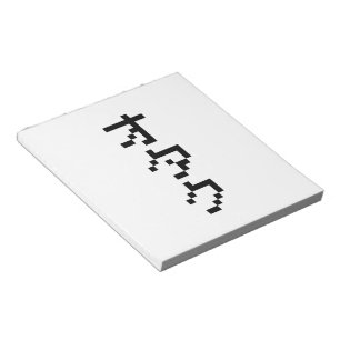 Bloco De Notas Vertical japonês dos Katakana do pixel do bocado