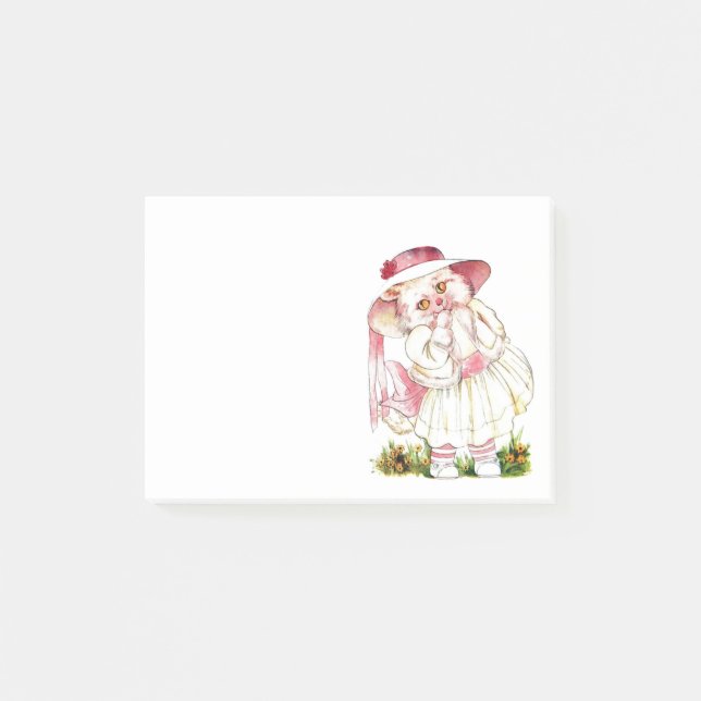 Bloco De Notas Vestido do gatinho (Frente)