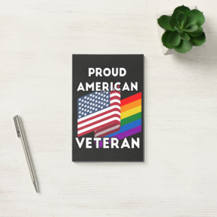 Bloco De Notas Veteranos Lgbt - Bandeira Americana