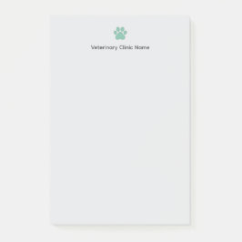 Bloco De Notas Veterinary Clinic Post‑it® Notes | Custom Logo