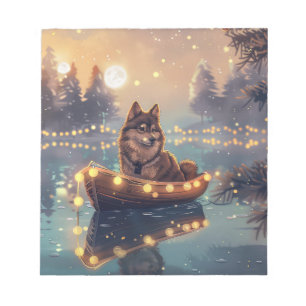 Bloco De Notas Viagem Festiva do Lapphund, na Finlândia