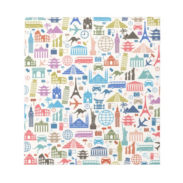 Bloco De Notas viagem mundial (Frente)