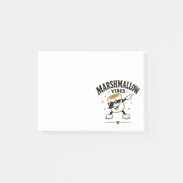 Bloco De Notas Vibrações de marshmallow (Frente)