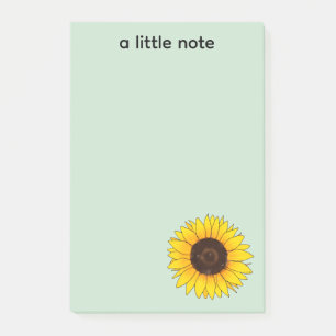 Bloco De Notas Vibrante Girassol Amarelo em Flor