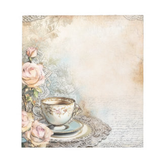 Bloco De Notas Victorian Tea Party notepad