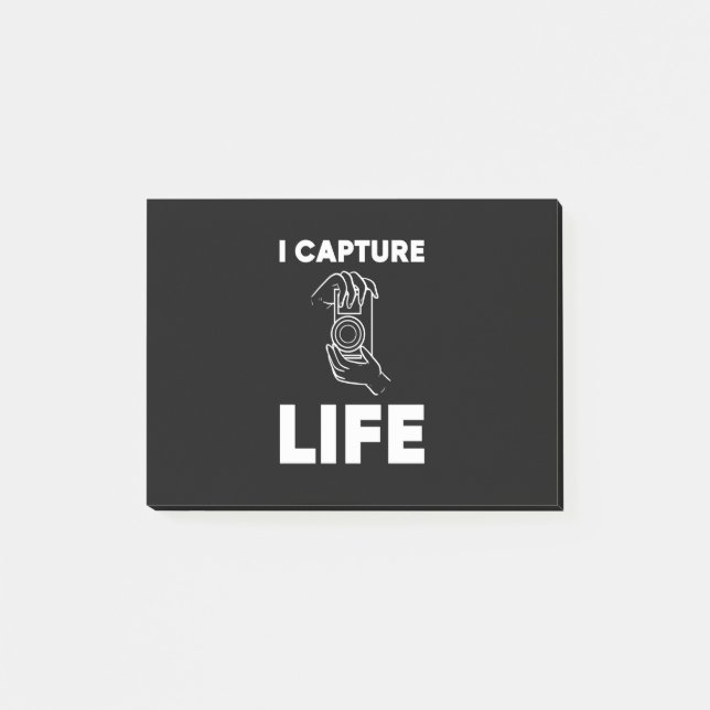 Bloco De Notas Vida de Captura de Fotógrafo (Frente)