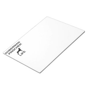 Bloco De Notas vida de doberman pinscher