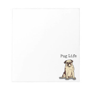 Bloco De Notas Vida do Pug
