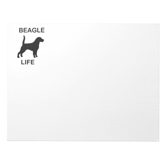 Bloco De Notas Vida dos beagles (Frente)
