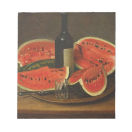 Bloco De Notas Vida Estática com Melancias (por Constantin Stahi)