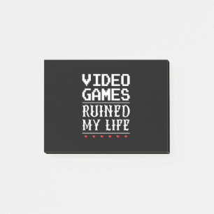 Bloco De Notas videos games arruinaram minha vida