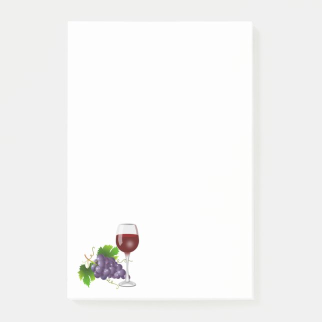 Bloco De Notas Vidro e uvas (Frente)