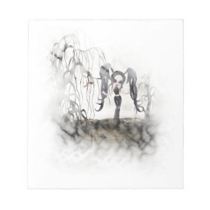 Bloco De Notas Vignette da Gótico Sepia