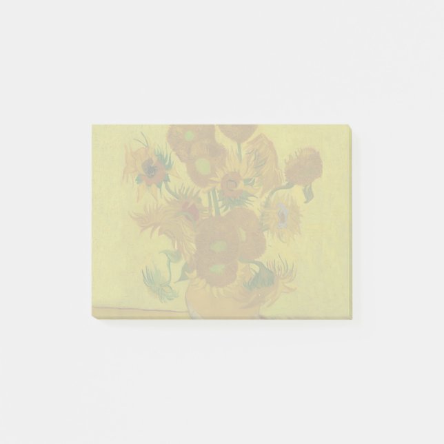 Bloco De Notas Vincent Van Gogh 15 Sunflower Painting (Frente)