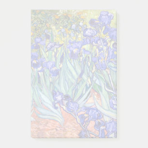 Bloco De Notas Vincent Van Gogh Irises Floral Vintage Fine Art