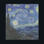 Bloco De Notas Vincent Van Gogh - Noite Estrelada. Pintura de art<br><div class="desc">Vincent Van Gogh - Pintura da Noite Estrelada. Trabalho de arte clássico de um dos pintores mais famosos do mundo. Lindas cores e espirais!</div>