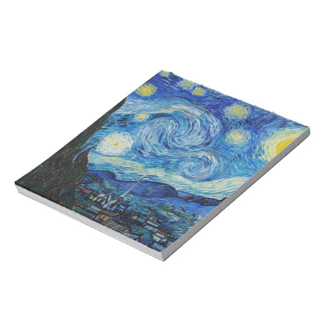 Bloco De Notas Vincent Van Gogh Starry Night Notepad (Invertido)