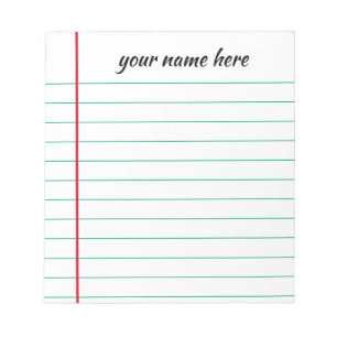 Bloco De Notas Vinculado Personalizado