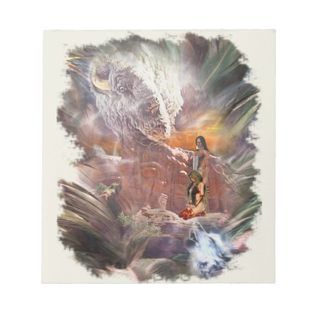 Bloco De Notas Vinheta indiana americana da noite de casamento (Frente)