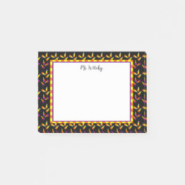 Bloco De Notas Vinhetas Personalizadas de Milho Doce do Halloween