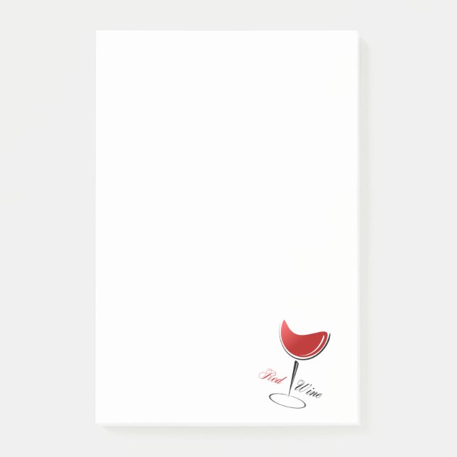 Bloco De Notas Vinho tinto (Frente)