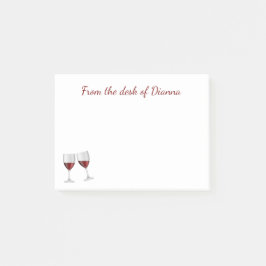 Bloco De Notas Vinhos De Champanhe De Borgonha