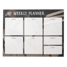 Bloco De Notas Vintage Academia Weekly Planner