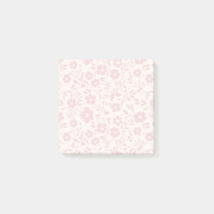 Bloco De Notas Vintage Bloom Blush Rosa - Neutro
