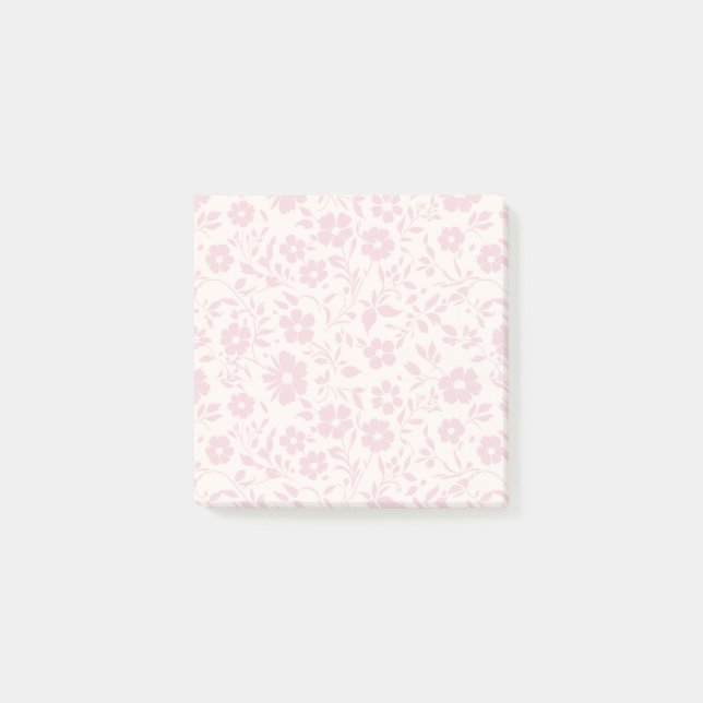 Bloco De Notas Vintage Bloom Blush Rosa - Neutro (Frente)