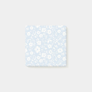 Bloco De Notas Vintage Bloom Neutro - Azul Pó
