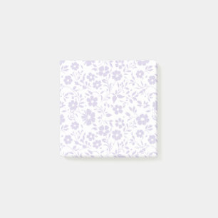 Bloco De Notas Vintage Bloom Poeira Lavanda - Neutro