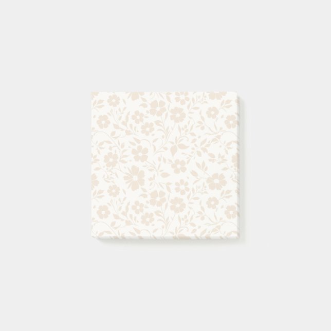 Bloco De Notas Vintage Bloom Soft Linen - Neutro (Frente)