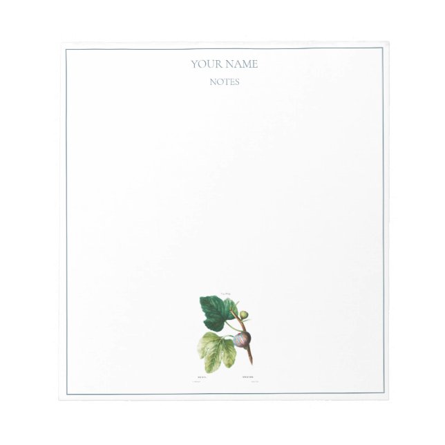 BLOCO DE NOTAS VINTAGE BOTANICAL "FIGS" NOTEPAD (Frente)