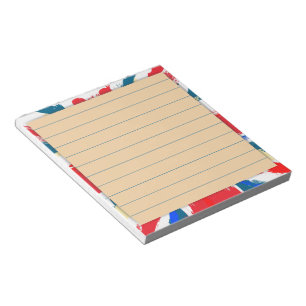 Bloco De Notas Vintage britânico da bandeira de Union Jack