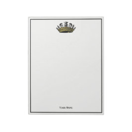 Bloco De Notas Vintage Crown Com Cor De Peças De Xadrez