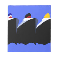 Vintage Cruise Ship Art Deco Poster