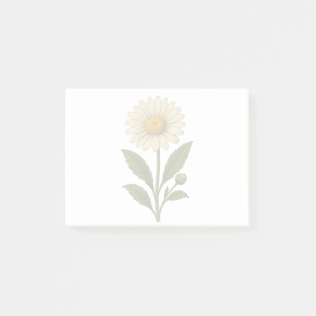 Bloco De Notas Vintage Daisy (Frente)