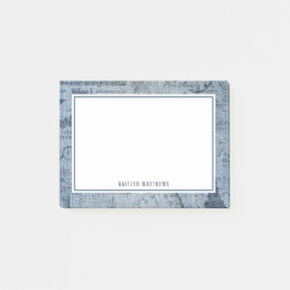 Bloco De Notas Vintage Denim Desenha Jeans Nome de Textura Postar