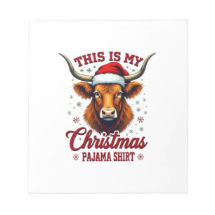 Bloco De Notas Vintage Esta É Minha Camisa De Pijama De Natal Hig